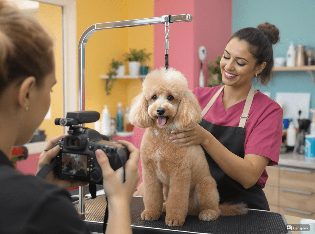 Freshly groomed pet