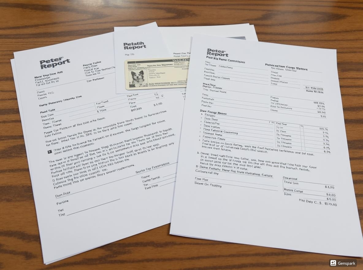 Display of pet documents