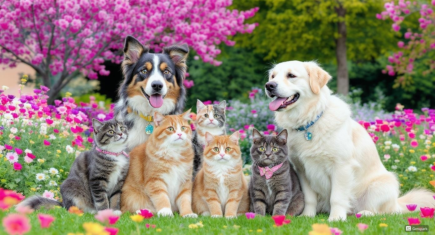 Happy pets using the PetMets app